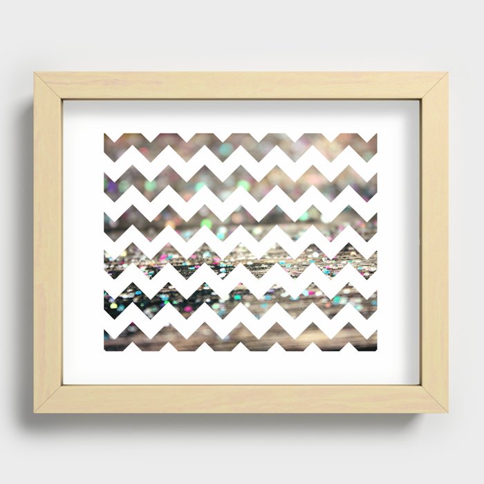 Afterparty Chevron Recessed Framed Print