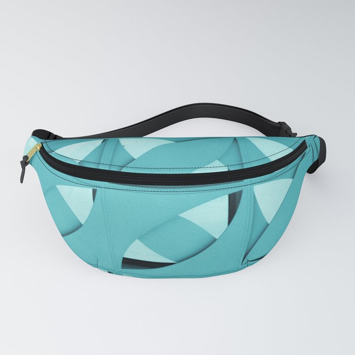 Green Abstract Fanny Pack