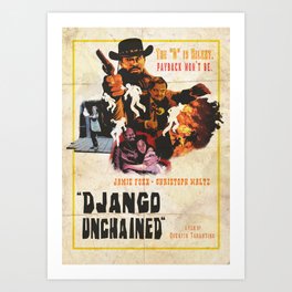 Django unchained alternative poster Art Print