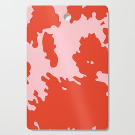 Bold Pink + Red Animal Print Spots Cutting Board