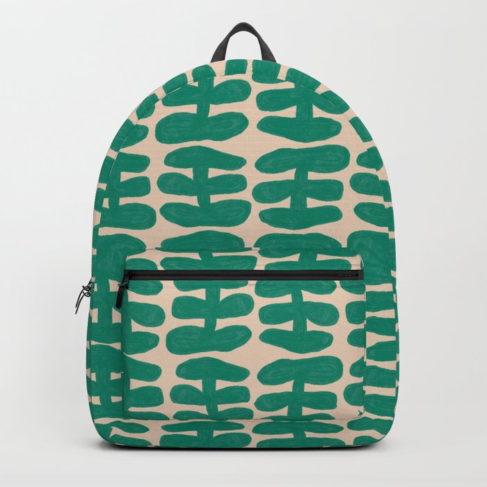 Scandinavian fern pattern 04 Backpack