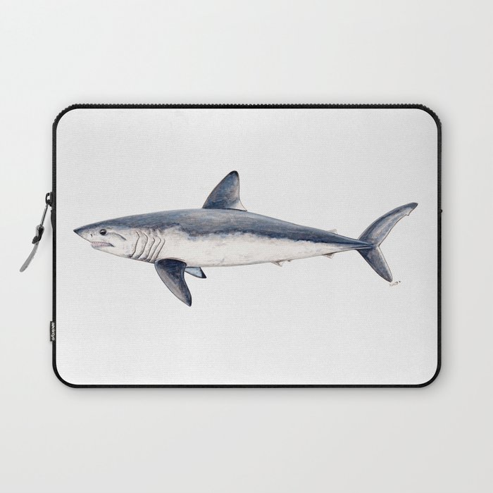 Porbeagle shark (Lamna nasus) Laptop Sleeve