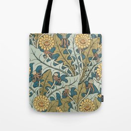 Art Nouveau Dandelion Pattern Tote Bag