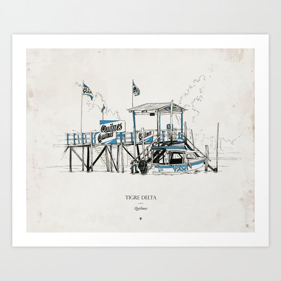 Tigre Delta: Quilmes Art Print