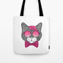 Pink Cat Tote Bag