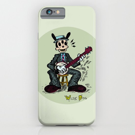 Wise Dog and his Banjo iPhone & iPod Case