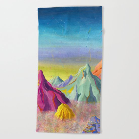 mountains Beach Towel