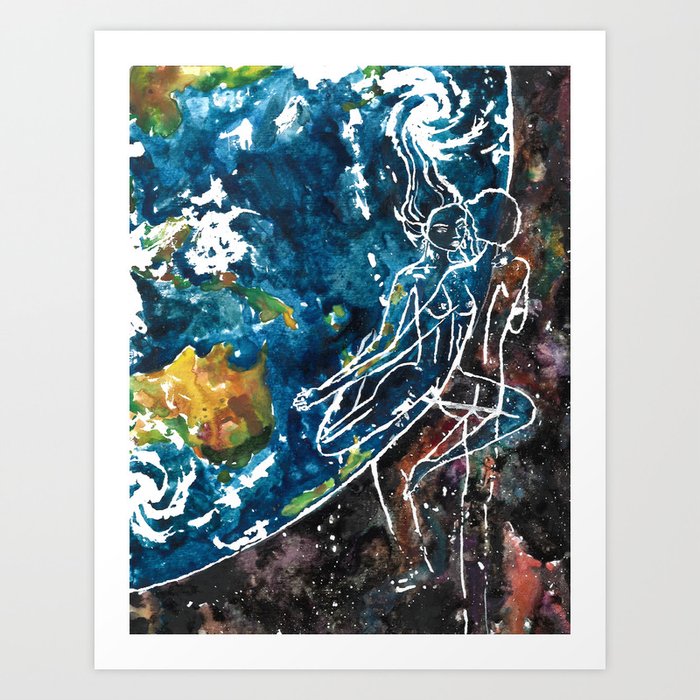 Mother Earth and Father Sky Make Love Art Print