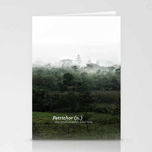 Petrichor (Smell of earth after rain) Stationery Cards