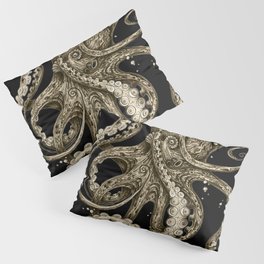 Octopsychedelia Sepia Pillow Sham