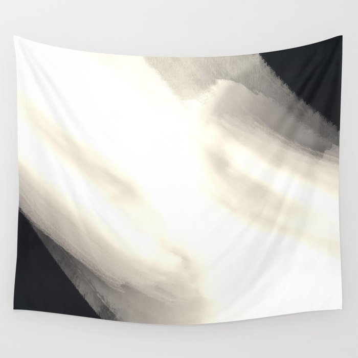 Black and white flash abstract Wall Tapestry