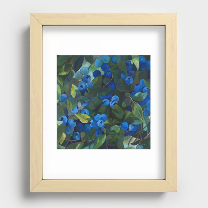 A Blueberry View Recessed Framed Print