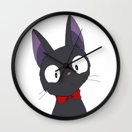 Smart Jiji Wall Clock | Kiki, Graphicdesign, Animal, Ghibli, Service, Kawai, Witchcat, Blackcat, Japanese, Sweet 