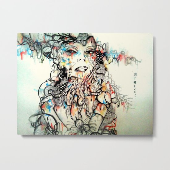 STRIVE Metal Print