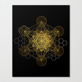 Sacred Geometry Metatrons Cube  Canvas Print