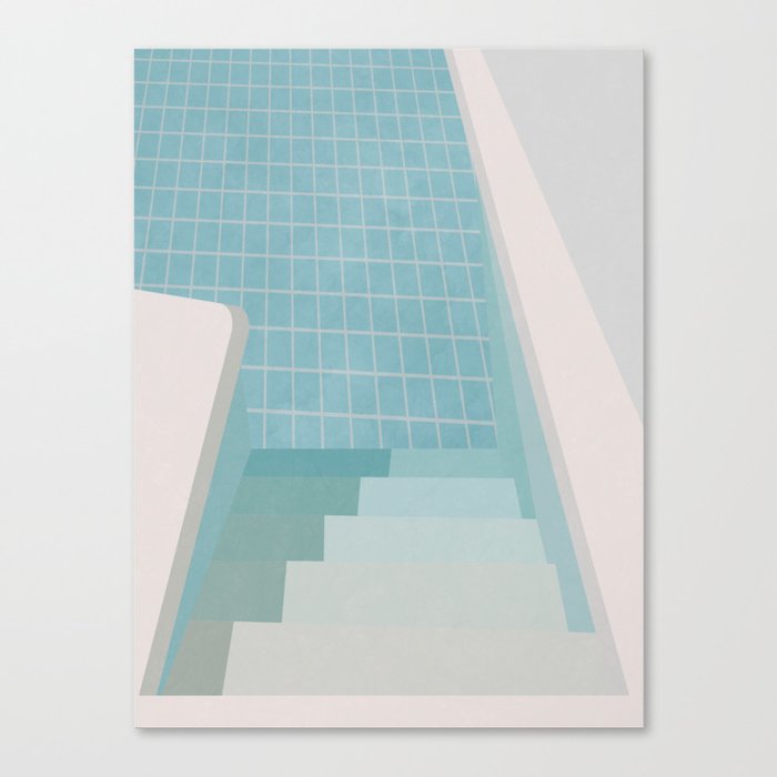 Swimming Pool Summer Canvas Print