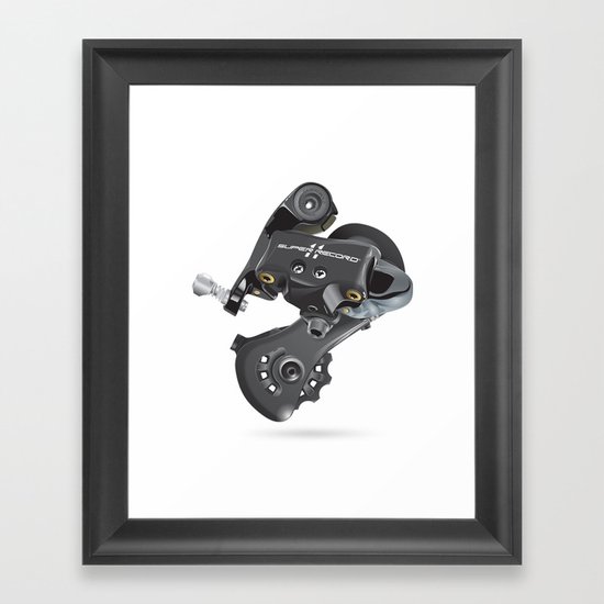 Campy Super Record Rear Derailleur Framed Art Print