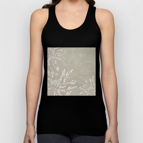Flower Power Earthtones Unisex Tank Top