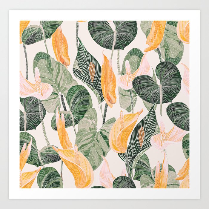 Lush Lily - Autumn Art Print