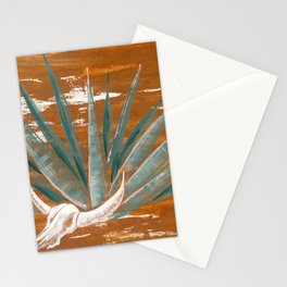 Agave with skull Stationery Cards