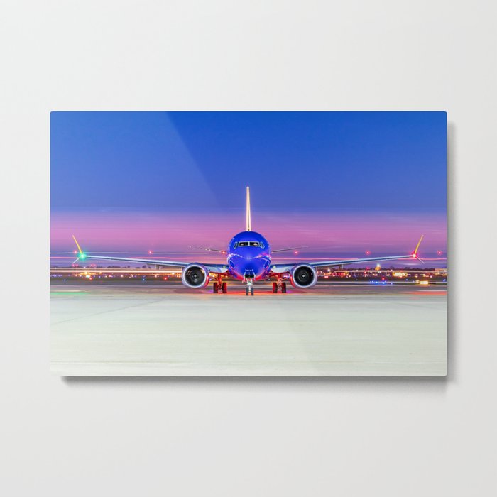 Face to face with a Boeing 737 Max 8 Metal Print