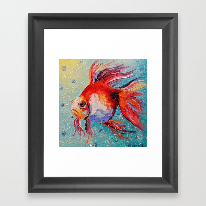 Gold fish Framed Art Print