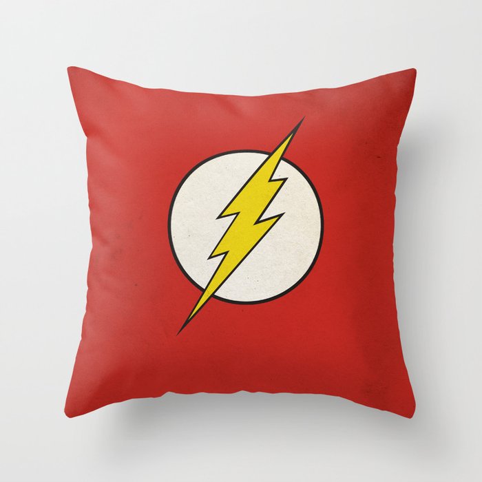 Flash Minimalist  Throw Pillow