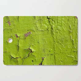 Green, yellow painted wall Cutting Board