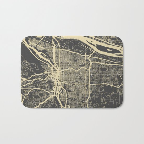 Portland Map Bath Mat