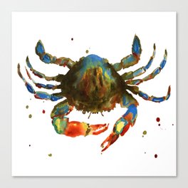 Crab Painting Canvas Prints For Any Decor Style Society6