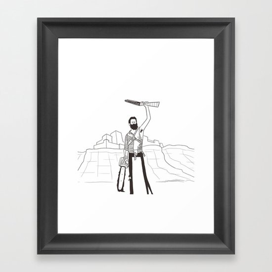Hail to the Beard, baby Framed Art Print