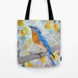 Springtime Eastern Bluebird Tote Bag