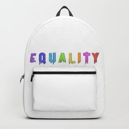 Equality Paint Backpack | Lesbian, Gaypride, Gay, And, Humanity, Help, Mankind, Empathy, Queer, Man 