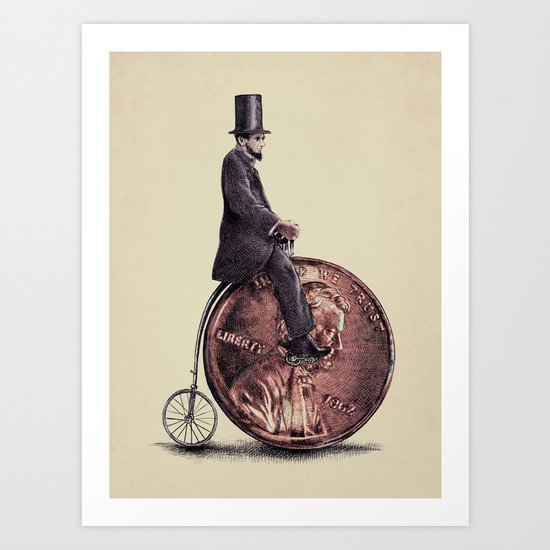 Penny Farthing Art Print