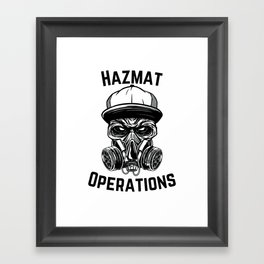 hazmat Operations Framed Art Print