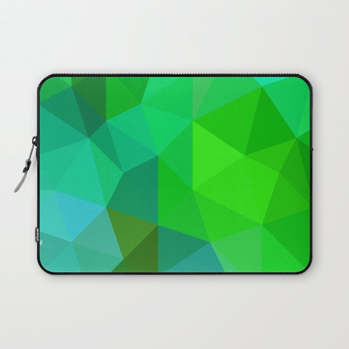 Emerald Low Poly Laptop Sleeve