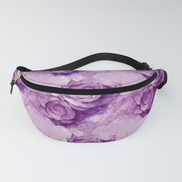 Aged rose abstract vintage art pattern (magenta) Fanny Pack