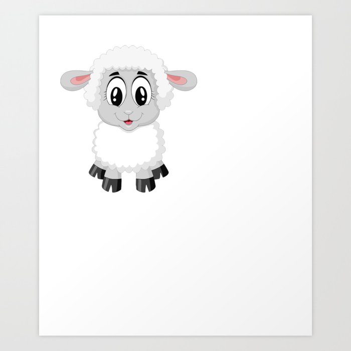 I'm Here For Some Sheep Thrills Funny Sheep Pun Art Print by DogBoo |  Society6