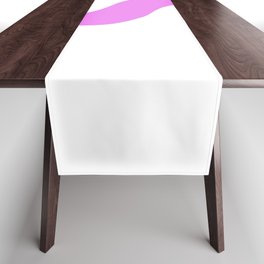 s (VIOLET & WHITE LETTERS) Table Runner