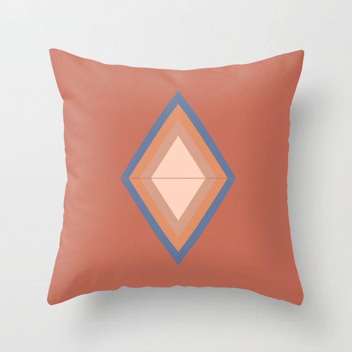 Geometric Triangle Art Design  Throw Pillow