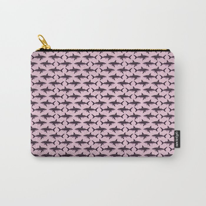 Pattern: Rose-Colored Sharkies ~ (Copyright 2015) Carry-All Pouch