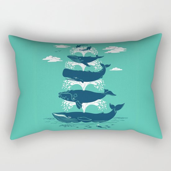 Whale of a Time Rectangular Pillow