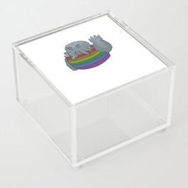 Jolly Pride Squid Friend Acrylic Box