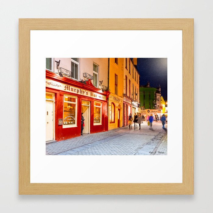 Pub Night In Galway Ireland Framed Art Print By Marktisdale Society6