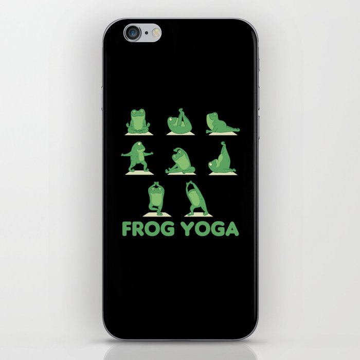 Frog Yoga Cute Frogs Are Doing Sport iPhone Skin