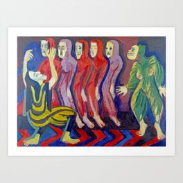 Ernst Ludwig Kirchner The Totentanz Mary Wigman 1926 Art Print