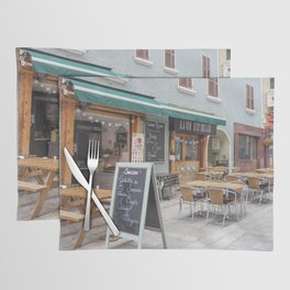 French restaurant and pancakes - france street photography - summer travel Placemat