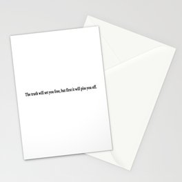 The truth will set... Stationery Cards