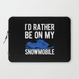 Funny Snowmobile Lover Laptop Sleeve