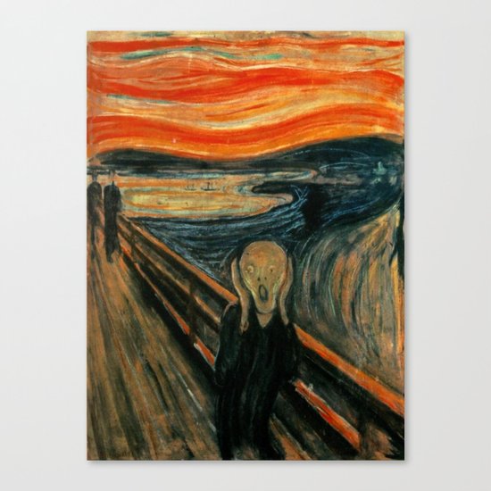 The Scream - Edvard Munch Canvas Print by maryedenoa The Scream - Edvard Munch Canvas Print by maryedenoa